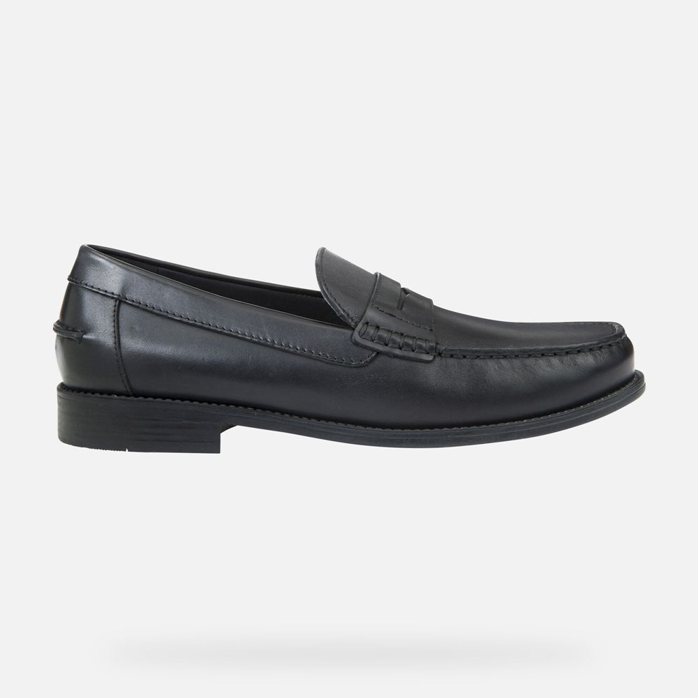 Geox Erkek Loafers Siyah - New Damon - JBI-613452